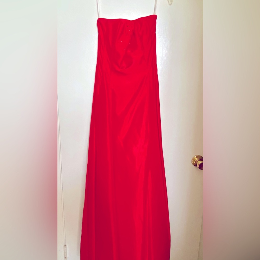 Y2K Vintage Jessica McClintock SZ 8 Prom Dress - Rhinestone Bodice / Backless